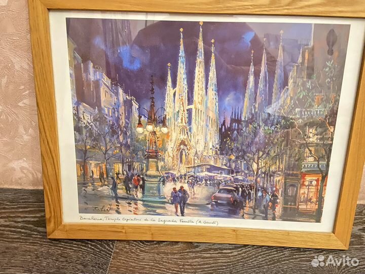 Интерьерная картинав раме, Барселона