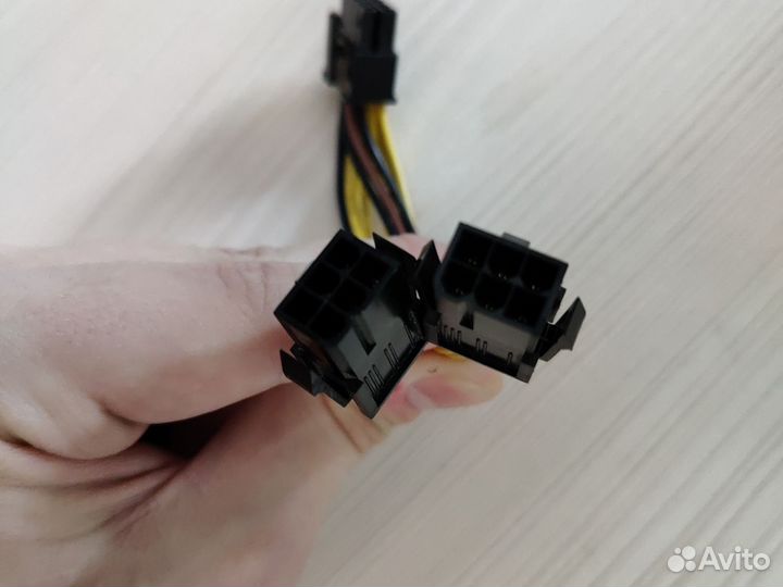 Разъем видеокарты 8 пин на 2х6 пин