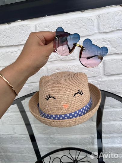 Шляпа детская hm + очки