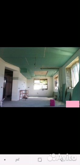 Гипсокартонные работы, потолки, перегородки ниши
