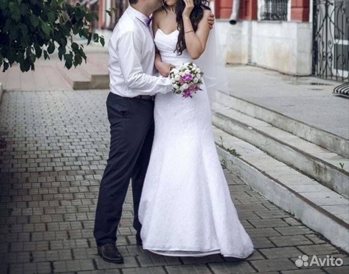 Свадебное платье рыбка