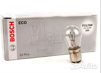 Лампа накаливания сигнальная p21/5w bay15s eco 12v 21/5w картон 10шт цена за 1шт