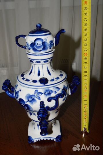 Самовар Гжель декоративный