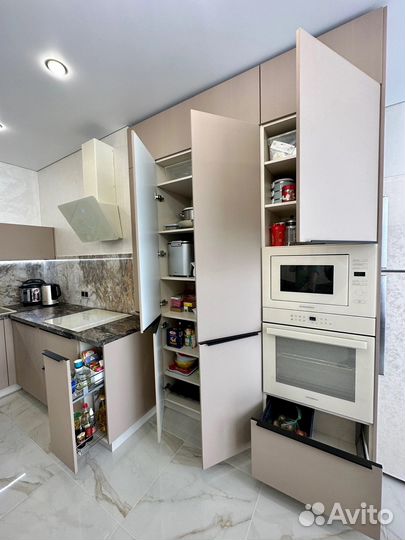 Прямая кухня на заказ. Производство