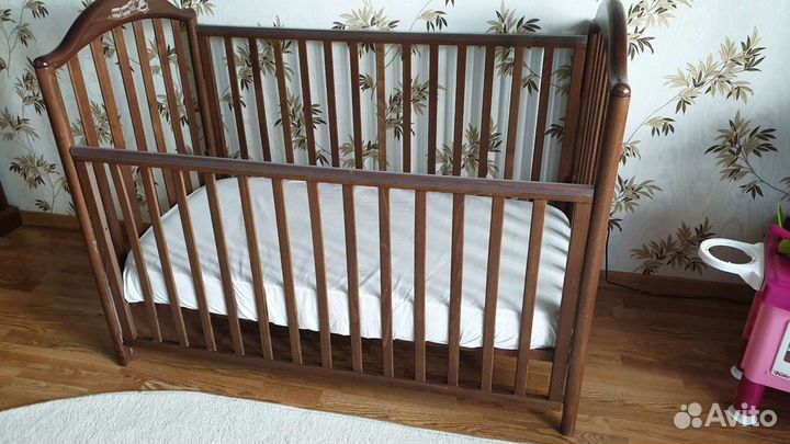 Детская итальянская кроватка Pali с матрасом