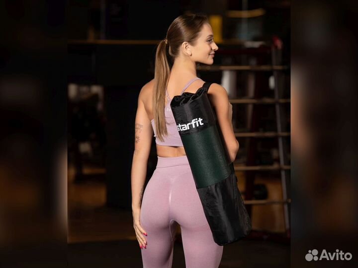 Сумка для ковриков Starfit 30x70 см, черный