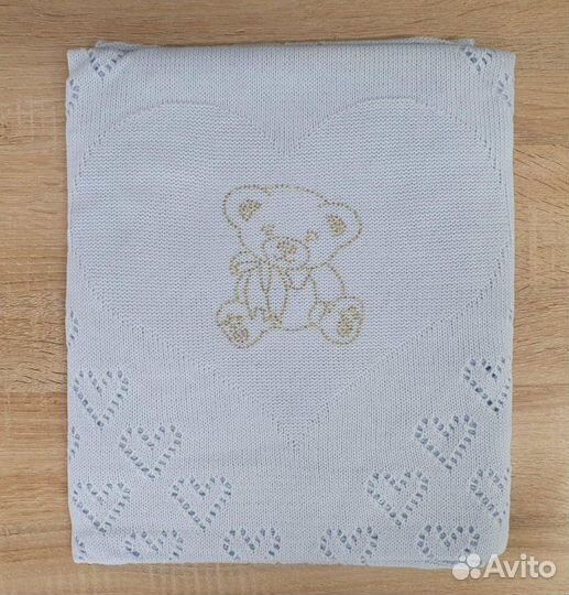 Плед детский вязаный (новый)