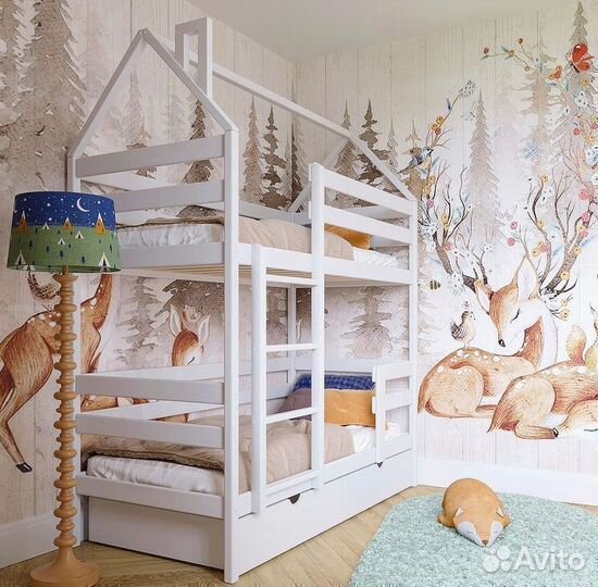 Детская кроватка - Двухэтажный домик