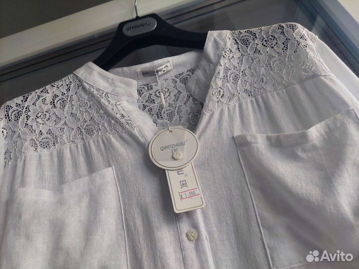 Блузон,рубашки белые,новые,размер 50-52