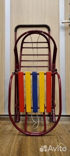 Санки Ника Комфорт с ручкой и матрасиком