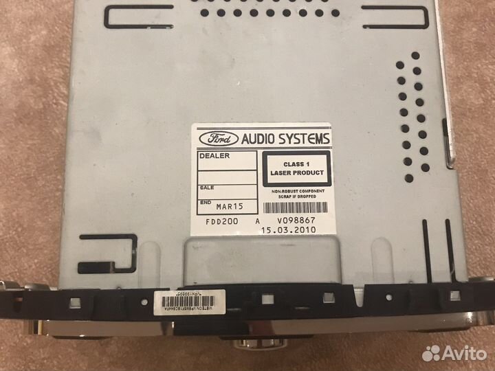 Штатная магнитола на Ford focus 2 (овальная)