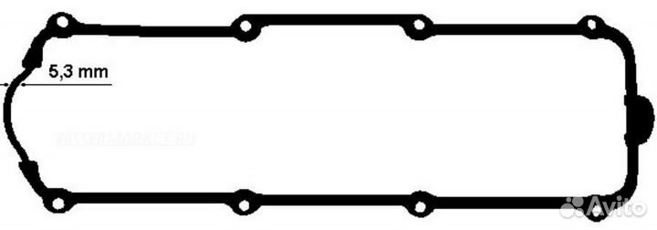 Elring 915.653 Прокладка крышки гбц полиакриловый
