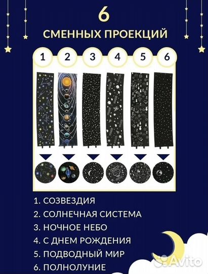 Ночник проектор звездного неба