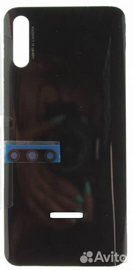 Задняя крышка для Honor 9X Черная (со стеклом каме