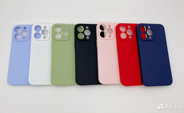 Чехол Силикон матовый Full camera iPhone 13