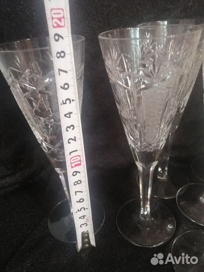 Фужеры хрустальные СССР
