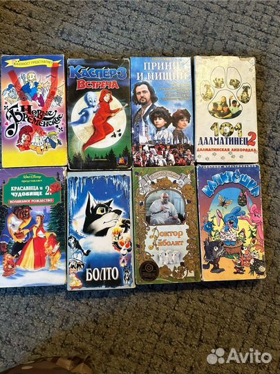 Видеокассеты vhs мультфильмы