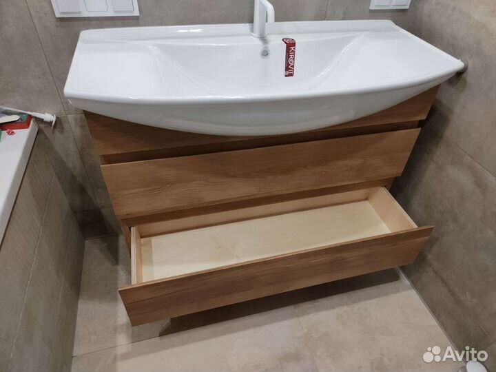 Тумба для ванной из массива