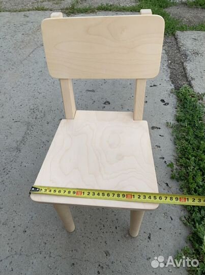 Детский стульчик натуральное дерево