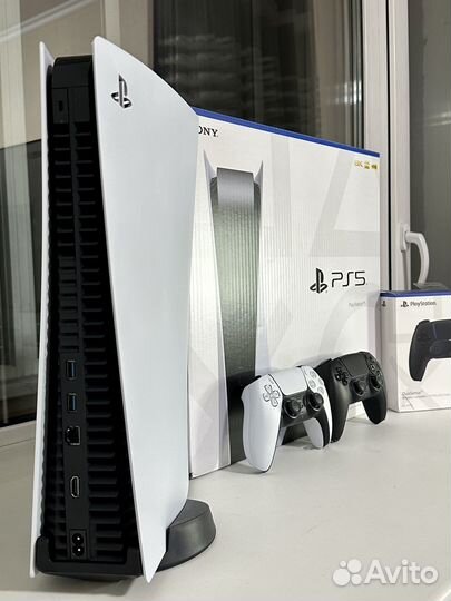 Sony playstation 5 slim диск+2 геймпада+Море игр