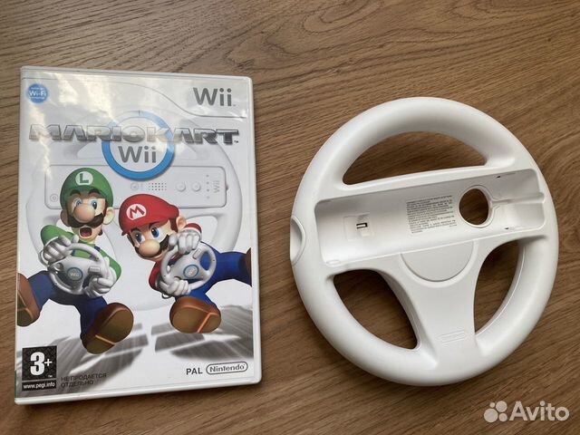 Mario Kart Wii лицензия русский мануал + руль ориг