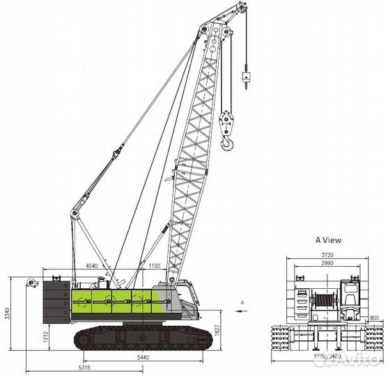 Гусеничный кран Zoomlion ZCC 850V, 2024