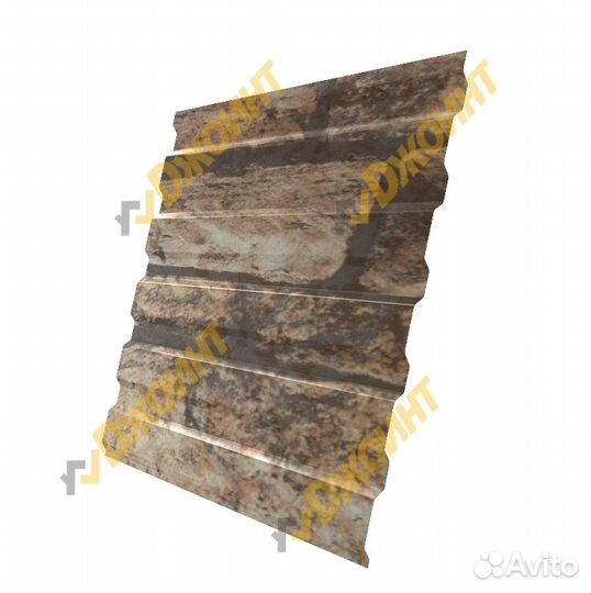Профнастил С-20 0,5 Printech Fine Stone 3D (Светлы