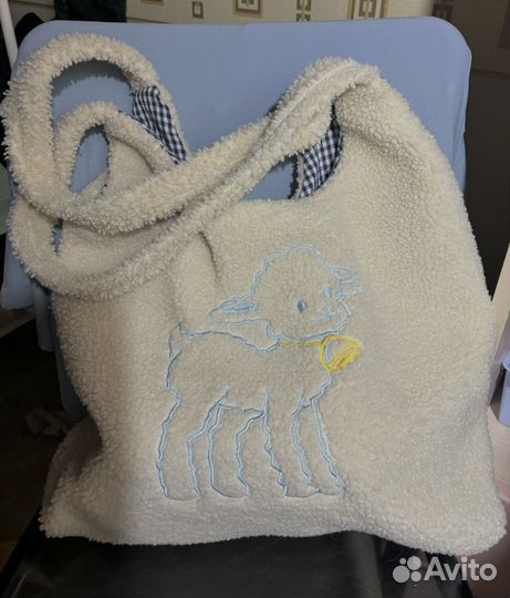 Сумка шоппер с барашком