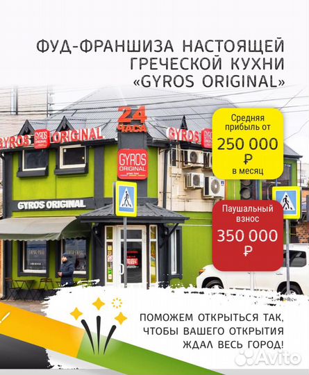Франшиза кафе гирос оригинал