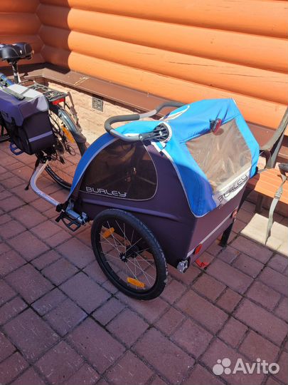 Детский велоприцеп