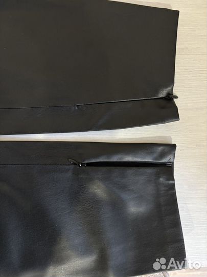 Брюки утепленные кожаные Zarina