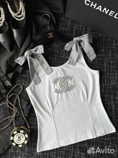 Chanel топ майка