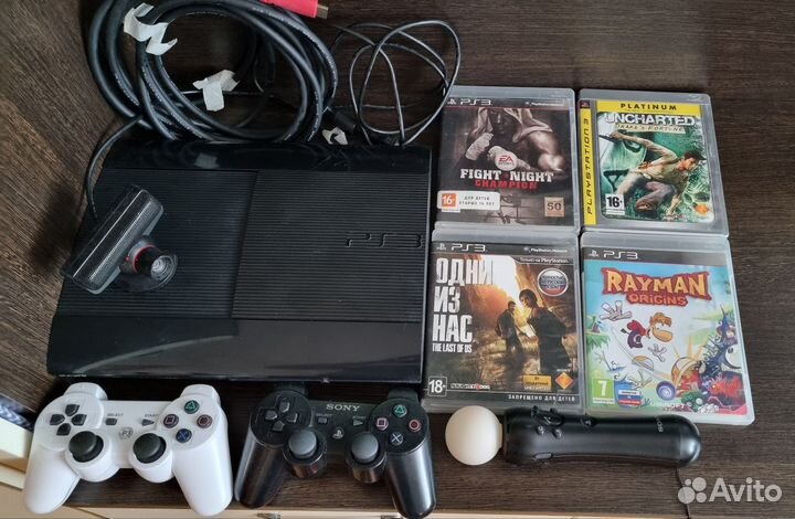 Игровая приставка ps3 super slim прошитая