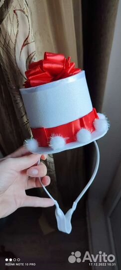 Ободок новогодний ручной работы