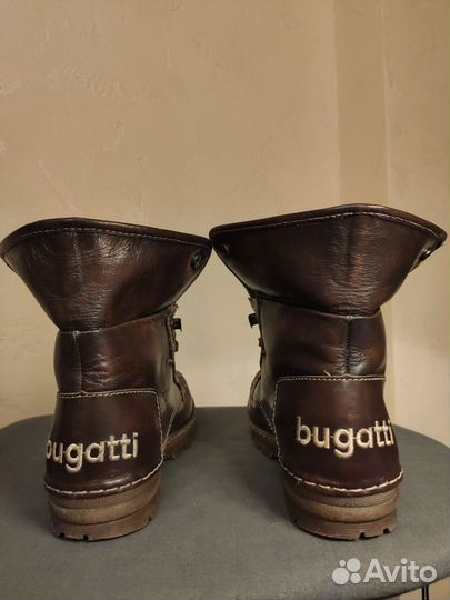 Ботинки bugatti кожаные зимние новые 40 р