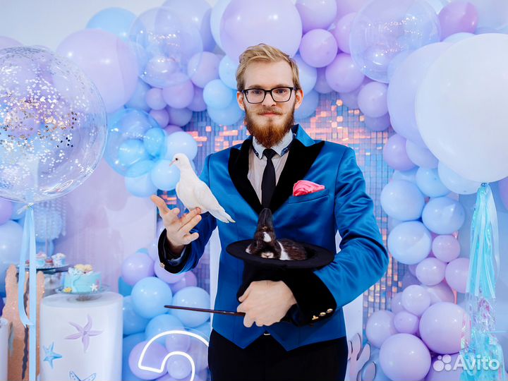 Детский фокусник и зверюшки Аниматор