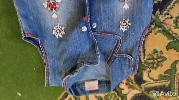 Джинсовый сарафан на девочку