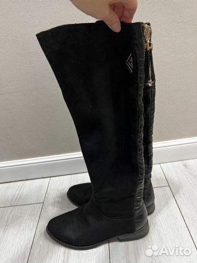 Сапоги замша