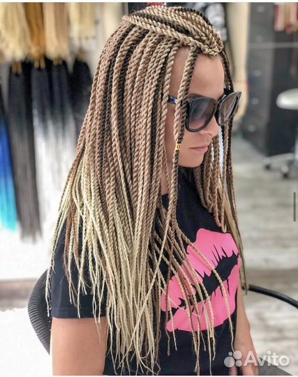 Сенегальские косы (сенегалки) плетение