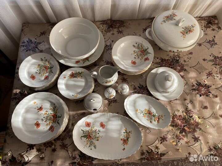 Столовый сервиз гдр jlmenau