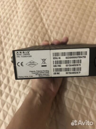 Кабельный модем Arris CM550B