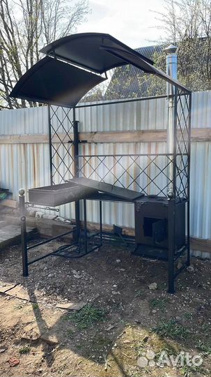 Мангал с печкой для дачи