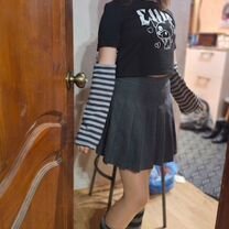 Новая школьная серая юбка Ostin в складку, 152, Москва