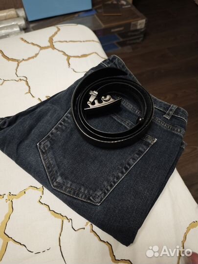 Джинсы с ремнём