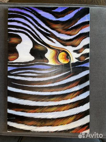 Картина маслом Зебра ручная работа
