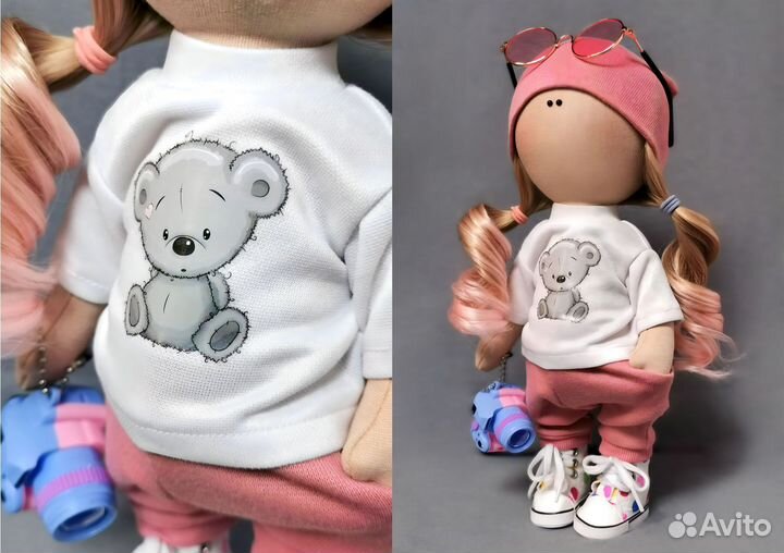 Интерьерная кукла-фотораф ручной работы