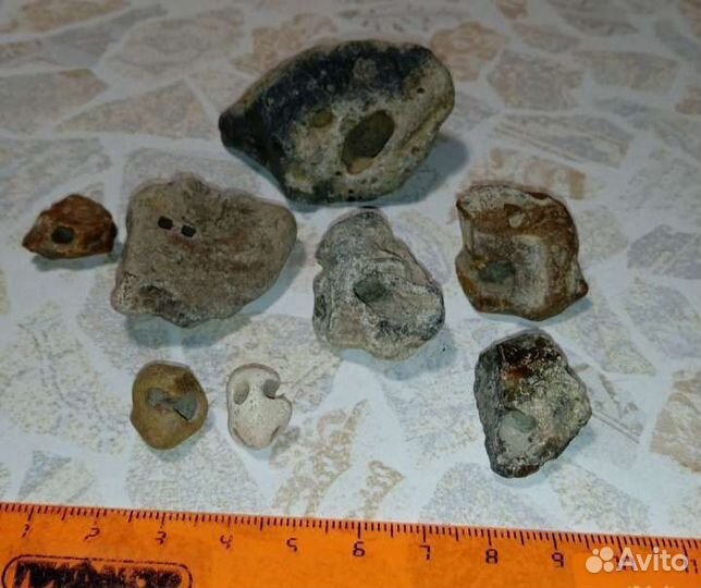 Камень с отверстиями