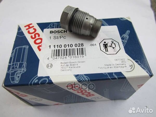 Клапан ограничения давления 1 110 010 028 Bosch