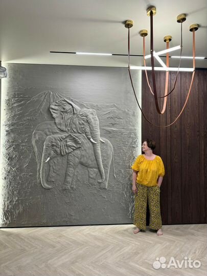 Роспись стен, барельеф