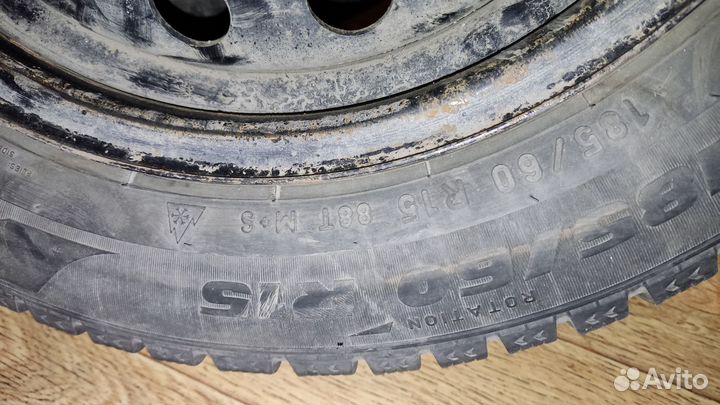 Зимние колеса r15 185 60 5*100 polo sedan
